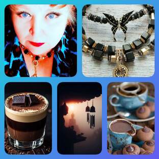 чокер из черного агата