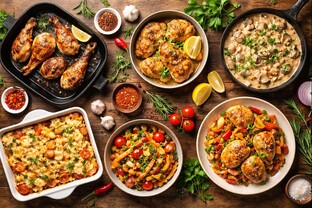 Вторые блюда из курицы/с курицей 