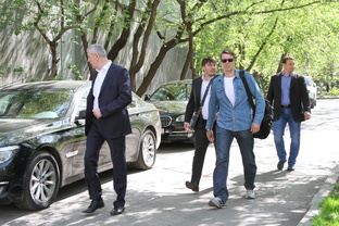 Тренировка личной охраны.