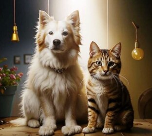 Кошки и собаки