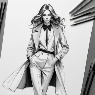 Fashion Sketch drawing