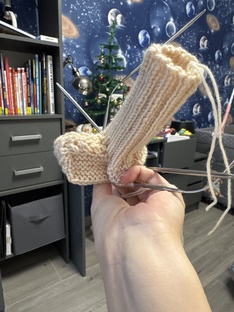 ASMR 🧶 Вязание спицами