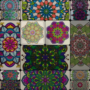 Мандалы по случайной палитре