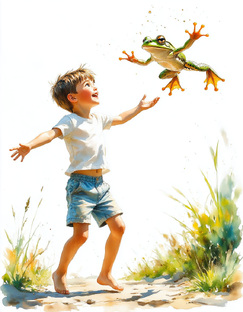 полет лягушки