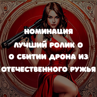 Номинация «Лучший ролик о сбитии дрона из отечественного ружья»