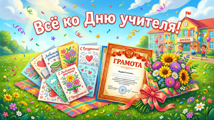 День учителя: поздравления, открытки и грамоты