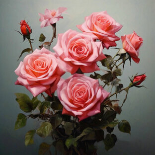 Розы в саду