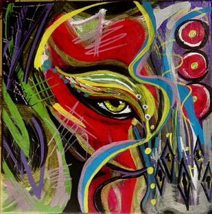 Картина «Взгляд, пробуждающий мысли» создана 7 мая 2025 года. Автор — Мария Л.