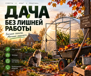 Дача без лишней работы
