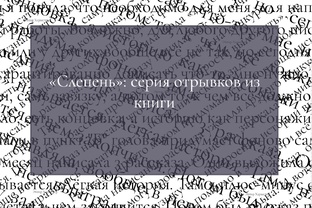 «Слепень»: серия отрывков из книги