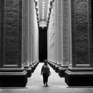 Уличная черно-белая фотография 