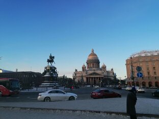 Новогодний морозный Петербург 