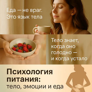 ПСИХОЛОГИЯ ПИТАНИЯ: ТЕЛО, ЭМОЦИИ, ЕДА