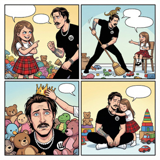 КОМИКСЫ «ПАПА-ДОЧЬ»