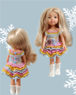 🌈 радужное👗 платьице 