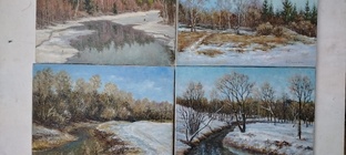 весна, хм, 30на40см, +79530192390, Андрей. 