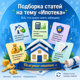 Практические статьи про ипотеку: выбор банка, платежи, страховка, погашение