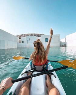 Louvre Abu Dhabi on a Kayak Tour