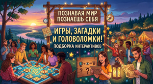 Интерактив игры, загадки и головоломки.