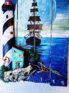 Моё творчество картины и дрифтвуд, новый год!!!