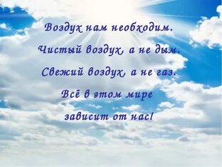 Чистый воздух — основа здоровья и благополучия.