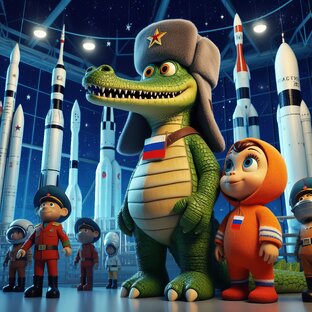 Как крокодил Гена и Чебурашка оказались в космосе