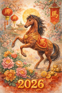По-китайскому новому году, лошадь 🐎 священное существо в 2026