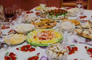 Новогодний стол. 