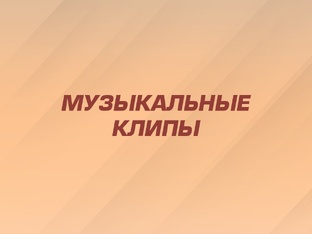 Музыкальные клипы 