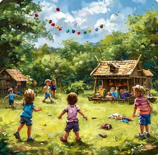 Веселые игры для детей: развиваемся и играем.