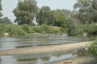 Река Калитва, гребля, брод.