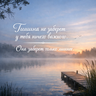 «ЧЕЛОВЕК И ТИШИНА»