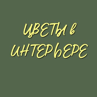 Цветы в интерьере