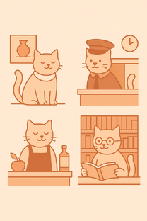 Коты-сотрудники