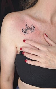 Тату на разных частях тела