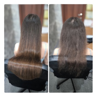 Наращивание волос с целью увеличения длины 