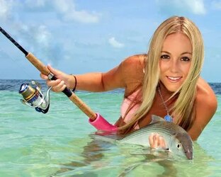 На рыбалке!