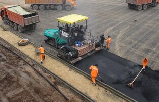 Укладка асфальта 