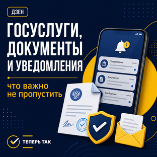 Госуслуги, документы и уведомления