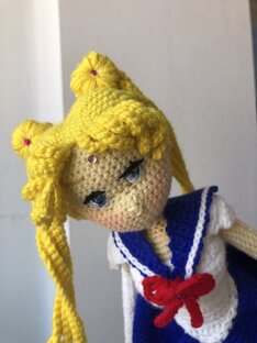 Оформление личика. Глазки, мордочка , волосы