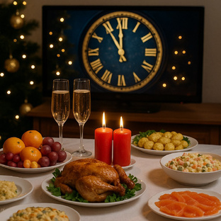 Праздничный стол на Новый год!