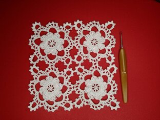Ажурные квадратные мотивы