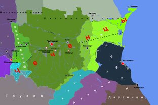 Границы Чечении