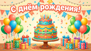 Дни рождения: открытки и поздравления всей семье» 
