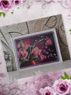 Картины из алмазки,  бисера и пазлы.