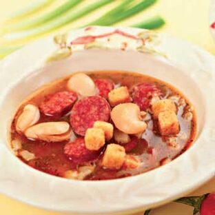 Первые блюда с колбасками