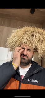 Папаха светлого человека. При монтаже вдвойне соблюдать требования пожарной безо