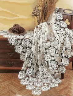 Скатерти крючком
