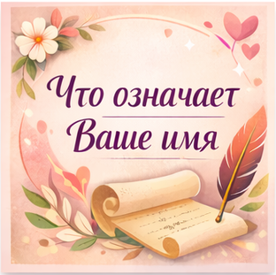 Что означает ваше имя