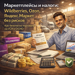 Маркетплейсы и налоги: Wildberries, Ozon, Яндекс.Маркет без рисков